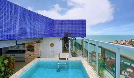 Cobertura linear deslumbrante de frente para o mar a venda em Guarapari com vista para Prainha e Praia do Morro!