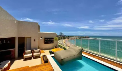 Cobertura Espetacular de 4 Quartos à Venda na Praia de Peracanga – Vista para o Mar com Lazer Completo
