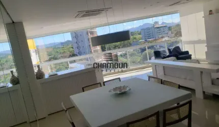 Apartamento a venda com 4 quartos, sendo 3 suítes, todo mobiliado, 4 vagas de garagem e lazer completo na Praia da Bacutia, Guarapari