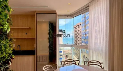 Apartamento 2 Quartos (1 Suíte) com Vista para o Mar e Area de Lazer na Praia do Morro!