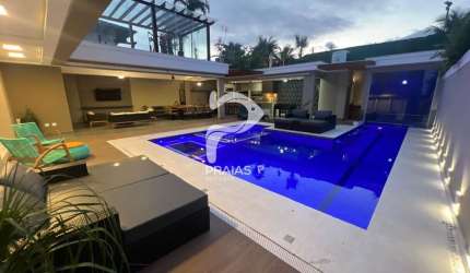 Casa em condomínio fechado com 5 quartos à venda na Alice Nehring Machado (av. 05), --, Jardim Acapulco, Guarujá por R$ 5.500.000