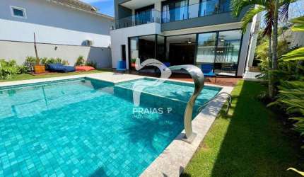 Casa em condomínio fechado com 5 quartos à venda na Victorio Arthur Cavini (rua 01), --, Jardim Acapulco, Guarujá por R$ 4.700.000