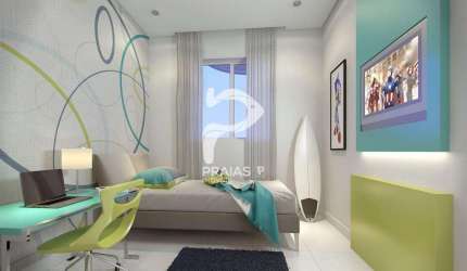 Apartamento com 2 quartos à venda na Avenida General Rondon, --, Jardim Astúrias, Guarujá por R$ 802.400