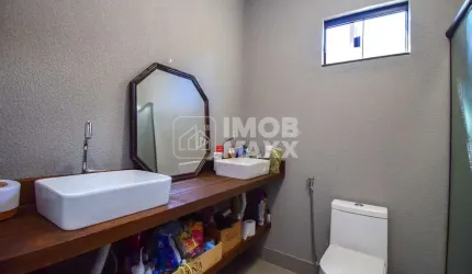 Venda de casa Condomínio Quintas do Santa Barbara 3 quartos suítes casa moderna nova espaço gourmet com parrilha churrasqueira