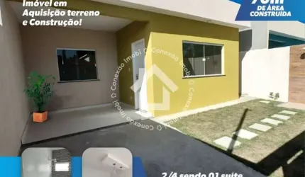 Casa no Matapoã/Mosqueiro com 2 quartos (aquisição e construção)