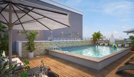 Apto com 2 dorms, lazer completo. Praia Grande