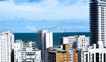 Apartamento com 3 suítes, Boqueirão, Santos. Vista para o mar.