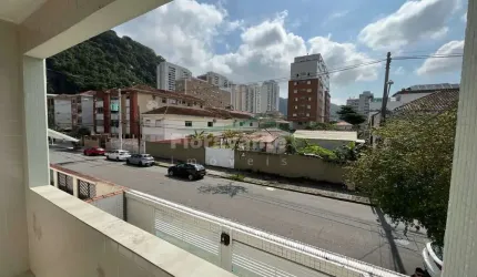 Apartamento com 3 quartos, Marapé, Santos.  1º andar de frente.