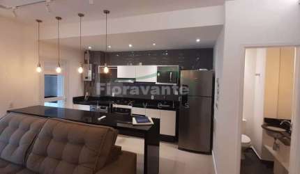 APARTAMENTO no GONZAGA  1 SUÍTE - VARANDA GOURMET - LAZER TOTAL