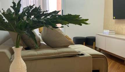 Apartamento centro de Santo Andre 3 dorm, sala integrada com sala 1 vaga