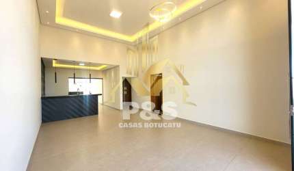 Casa de Alto Padrão no Condomínio Reserva, com 3 suítes.