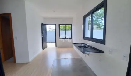 Casa nova térrea com laje 48m² em condomínio fechado 2 dormitórios, 1 vaga, bairro São José