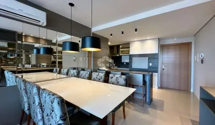 Apartamento de 3 dormitórios, 1 suíte, mobiliado e decorado, área de serviço, em Atlântida
