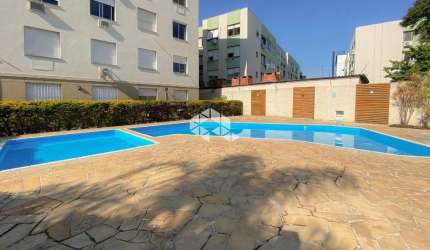 Apartamento de 02 dormitórios no BairroTeresópolis com piscina, salão de festas, portaria 24h..