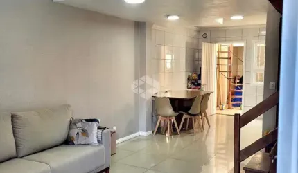 Casa Sobrado 2 dormitórios, 2 banheiros, aérea com churrasqueira - Mato Grande - Canoas