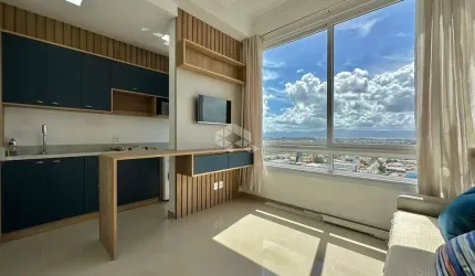 Apartamento 02 quartos , 01 suíte, mobiliado e decorado, infra, com vista  Mar, no bairro Zona Nova, Capão da Canoa