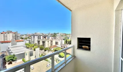 Apartamento de 2 dormitórios, cozinha, sala, sacada com churrasqueira e 1 vaga de garagem, bairro Vila Rosa. Aceita financiamento e FGTS