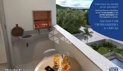 Apartamento com 2 quartos/dormitórios no bairro Rio Caveiras, em Biguaçu- SC