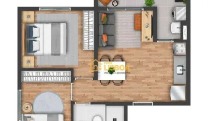 Apartamento com 2 dormitórios à venda, 42 m² por R$ 396.800,00 - Chácara Califórnia - São Paulo/SP
