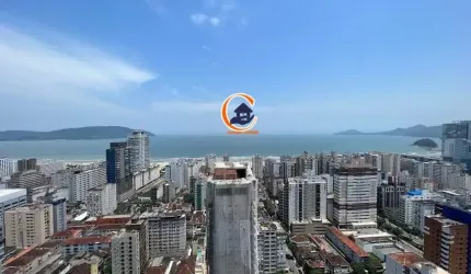 Cobertura  alto padrão vista mar  para locação - Gonzaga - Santos