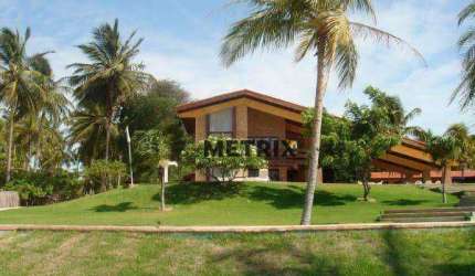 Casa com 5 dormitórios à venda por R$ 5.900.000,00 - Lagoa do Uruau - Beberibe/CE