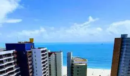Apartamento com 1 dormitório com vista mar, 44 m² - Praia de Iracema - Fortaleza/CE