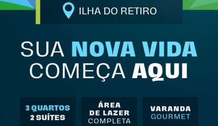 Seu melhor investimento, apartamento com 3 quartos sendo 2 suites e lazer completo