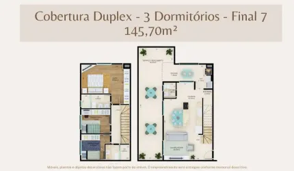 Cobertura Duplex 3 Dormitórios no Ecoville