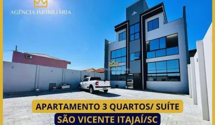 APARTAMENTO NOVO 3 QUARTOS/SUÍTE SÃO VIVENTE, ITAJAÍ