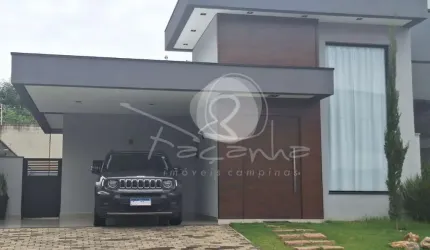 Casa a venda em condomínio fechado no bairro Fazenda Santa Cândida em Campinas - 3 quartos