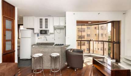 Apartamento tipo para venda com 1 quarto, sendo 1 suíte, 43m²