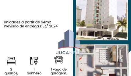 Apartamento com 2 dormitórios à venda, 54 m² por R$ 320.000 - Jardim Anchieta - Mauá/SP