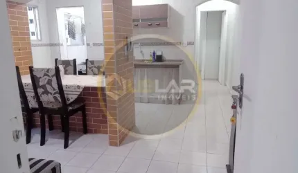 Apartamento de 1 dormitório mobiliado em Praia Grande, sem elevador