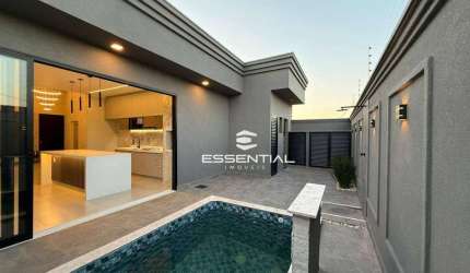 Casa com 3 dormitórios e Piscina à venda, 127 m² por R$ 680.000 no Bairro Eville em Bady Bassitt/SP