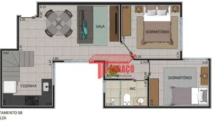 Cobertura com 2 dormitórios à venda, 115 m² por R$ 530.000 - Vila Linda - Santo André/SP