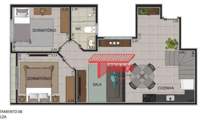 Cobertura com 2 dormitórios à venda, 115 m² por R$ 530.000,00 - Vila Linda - Santo André/SP