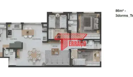 Apartamento à venda, 84 m² por R$ 879.000,00 - Barcelona - São Caetano do Sul/SP