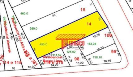 Terreno à venda, 400 m² por R$ 900.000,00 - Vila Helena - Santo André/SP
