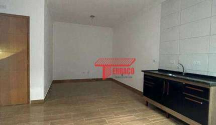 Apartamento com 2 dormitórios para alugar, 48 m² - Vila Eldízia - Santo André/SP