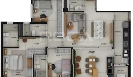 Venda de Apartamentos / Padrão na cidade de Ribeirão Preto