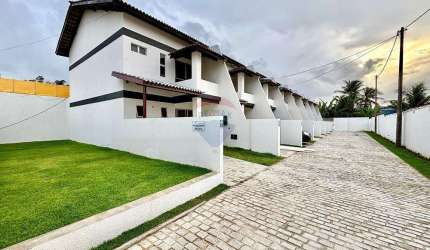 CASA DUPLEX NOVA EM STELLA MARIS - 3/4 COM SUITE, CONDOMINIO FECHADO
