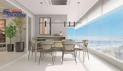 Apartamento com 3 dormitórios à venda, 133 m² por R$ 1.784.620,00 - Canto do Forte - Praia Grande/SP