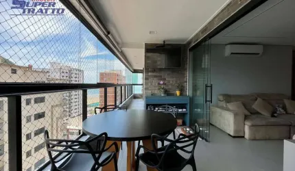Apartamento com 3 dormitórios à venda, 118 m² por R$ 1.750.000 - Canto do Forte - Praia Grande/SP