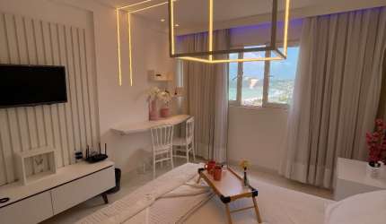 Belíssimo flat mobiliado e reformado com vista para o morro do careca  - Ponta negra