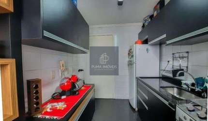 80 m ² Aú , 03 dormitórios, 01 Suíte, 02 vagas garagem-  todo mobiliado!