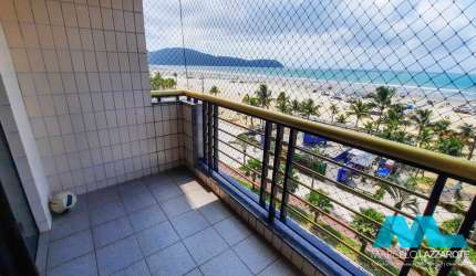Frente mar ! 3 quartos, 2 vagas, piscina na Guilhermina em Praia Grande