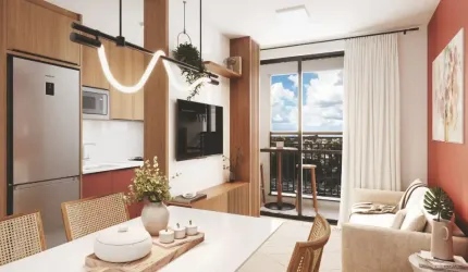 Apartamento 2 e 3 quartos sendo 1 suíte Residencial Araucária