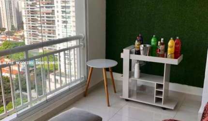 Apartamento para Venda em São Paulo, Cidade Monções, 1 dormitório, 1 suíte, 2 banheiros, 2 vagas