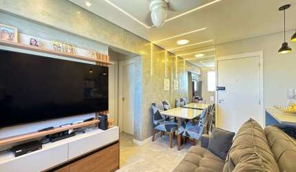 Apartamento à venda, 2 quartos, 1 vaga, Areia Branca - Santos/SP