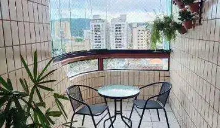 Apartamento à venda, 3 quartos, 1 suíte, 1 vaga, PONTA DA PRAIA - Santos/SP